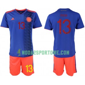 Koszulka Kolumbia MINA 13 Dziecięcy Wyjazdowe Stroje Piłkarskie Copa América 2019 Krótki Rękaw